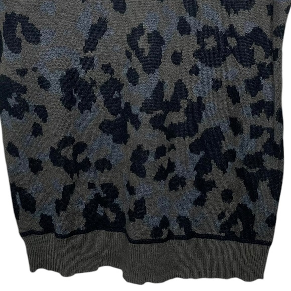 Anthropologie Ethan Leopard Print Short Sleeve Sweater Shirt - Picture 5 of 10